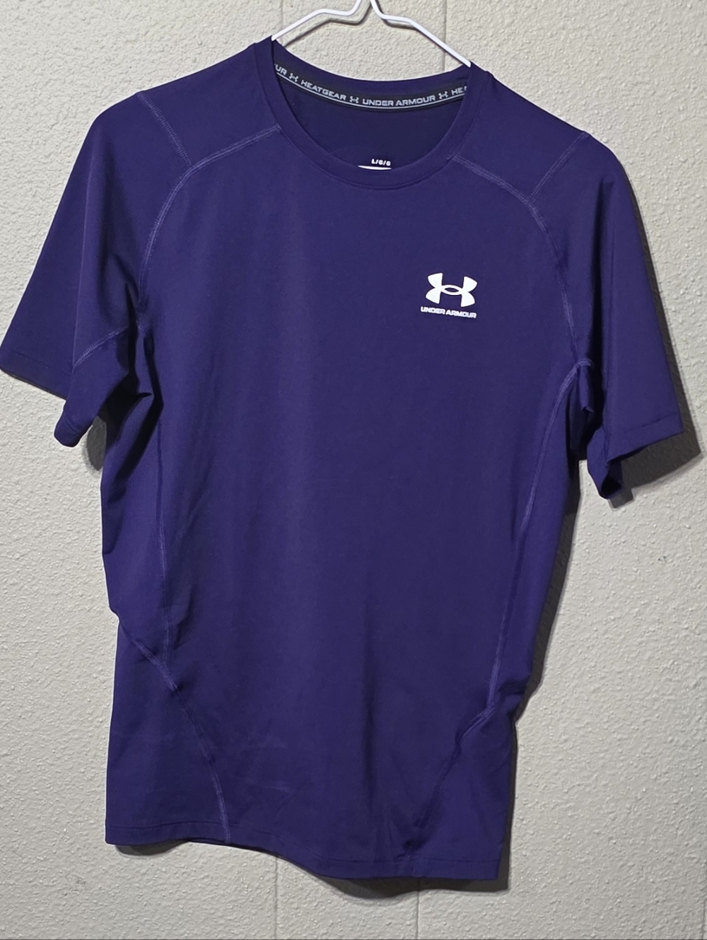 Nwot Women's Under Armour Compressiin Heatgear Top Sz L Purple (Lot 1)